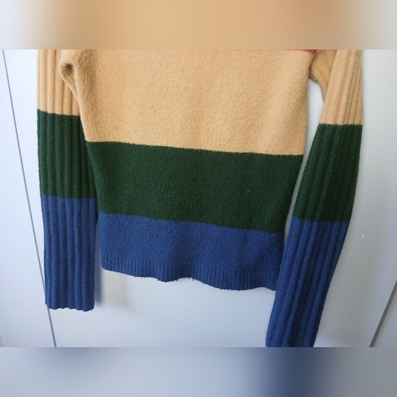 SMARTSET Y2K Turtle Neck Women Size M Colurful Long Sleeve 30% Wool - Picture 3 of 8